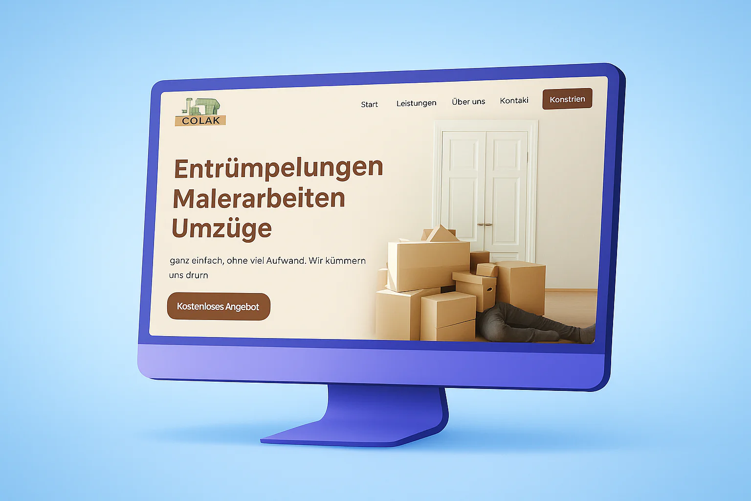 Colak Dienstleistungen Website Screenshot